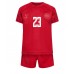 Maillot de foot Danemark Pierre-Emile Hojbjerg #23 Domicile vêtements enfant Monde 2022 Manches Courtes (+ pantalon court)